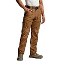 CQR Men's Quick Dry Work Pants, Water Resistant Outdoor Tactical Pants, Lightweight Stretch Cargo Hiking Pants