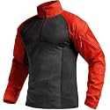 CQR Men's Tactical Combat Shirt, 1/4 Zip Long Sleeve Breathable Military BDU Training Top for Shooting, Hunting, Range Use