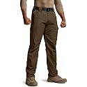 CQR Men's Tactical Pants, Water Resistant Ripstop Cargo Pants, Lightweight EDC Work Hiking Pants, Outdoor Apparel