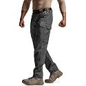 CQR Men's Tactical Pants, Water Resistant Ripstop Cargo Pants, Lightweight EDC Work Hiking Pants, Outdoor Apparel