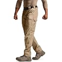 CQR Men's Tactical Pants, Water Resistant Ripstop Cargo Pants, Lightweight EDC Work Hiking Pants, Outdoor Apparel
