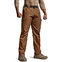 CQR Men's Tactical Pants, Water Resistant Ripstop Cargo Pants, Lightweight EDC Work Hiking Pants, Outdoor Apparel