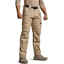 CQR Men's Tactical Pants, Water Resistant Ripstop Cargo Pants, Lightweight EDC Work Hiking Pants, Outdoor Apparel