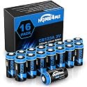CR123A 3V Lithium Battery, 1650mAh CR123A Lithium Batteries,16-Pack