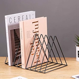 cr18 collection 9 triangular slots magazine rack iron desk book stone magazine holder rack desktop file sorter book rack organizer 9 slot triangle shape 12234 l x 734 w x 6934 h black pack of 1