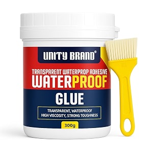ub unity brand crack seal glue 600gm with brush transparent waterproof resin epoxy for roof leakage crack seal agent roof water leakage solution water proof glue for waterproofing 600 gm  2 pack