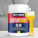 UB UNITY BRAND Crack Seal Glue1 liter with Brush Transparent Waterproof Resin Epoxy for Roof Leakage Crack Seal Agent Roof Water Leakage Solution Water Proof Glue for Waterproofing (1 LITER)