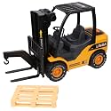 Crackles Big Size Forklift Truck for Kids – Friction Powered Construction Loader with Lights, Sounds &amp; Manual Lift – Push &amp; Go Vehicle Toy for Boys Age 3+ Years – Multicolor Toy Truck
