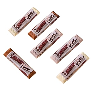 crackles chocolate-inspired eraser pack of 6  fun amp cute design chocolate erasers  perfect for kids amp birthday return gifts