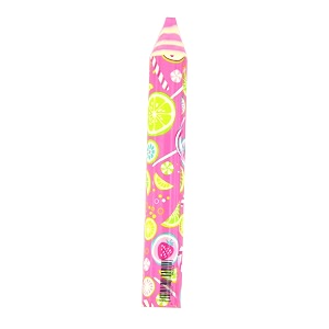 crackles cutest pencil shaped printed long erasers- pack of 10 for birthday return gifts