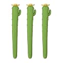 Crackles Long Cactus Shaped Dust-Free Eraser Rubber for Kids for Birthday Party Return Gift Pack of 3, Yellow (S-CACERASER-3-24-UB)