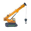 Crackles Friction Crane Toys for Boys - 1:55 Model Construction Toy with Straight Boom Arm, Movable Hook & 360° Rotation | Push & Go Toy Truck for Kids Age 3+ | Multicolor