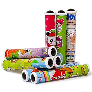 crackles magic kaleidoscopes educational science toy amaze your eyes with brilliant designs and patterns as birthday return gift for kids - multicolor pack of 12