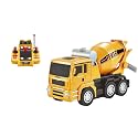 Crackles Remote Control Jumbo Cement Mixer Truck for Kids – Realistic RC Construction Vehicle with Rotating Drum, Lights, Sound Effects &amp; USB Rechargeable Battery – for Boys &amp; Girls Ages 8+