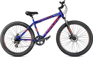 cradiac squad 7 speed 29 t inch mountainhardtail cycle 7 gear blue red only front suspension