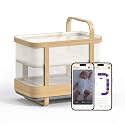 Cradlewise All-in-One Convertible Smart Bassinet and Crib with Built-in AI Baby Monitor, Sound Machine and Auto-Soothing Bounce for Baby Sleep | 0-24 Months