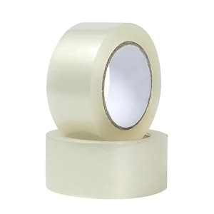 crae transparent packaging cello tape for office home and e-commerce packing  100m  pack of 2