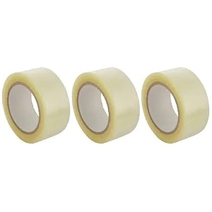 crae transparent packaging cello tape for office home and e-commerce packing  100m  pack of 3