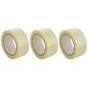 CRAE Transparent Packaging Cello Tape For Office, Home and E-Commerce Packing | 100M | Pack of 3