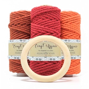 craft affair  3ply twisted marame each color 10 meter 3mm  for craft diy art - baby lemon lave