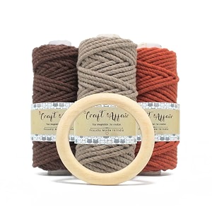 craft affair  3ply twisted marame each color 10 meter 3mm  for craft diy art - baby lemon lave