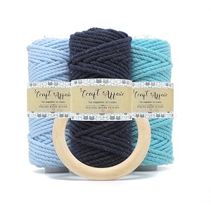 craft affair  3ply twisted marame each color 10 meter 3mm  for craft diy art - baby lemon lave