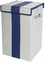 Craft Bazar 68 L Grey, Blue Laundry Basket