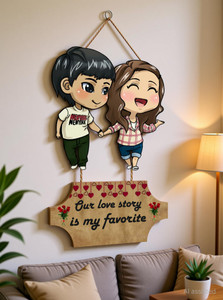 craft collection our story love couple wood wall hanger for livingroombedroomhome dcoroffice