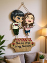 craft collection Our Story love couple Wood Wall Hanger for Livingroom|Bedroom|Home Décor|Office