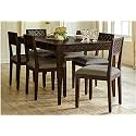 CRAFT D ARTS Wooden Dining Table 6 Seater | Six Seater Dinning Table with 6 Chairs for Restaurant | Dining Room Sets | Sheesham Wood, Dark Walnut