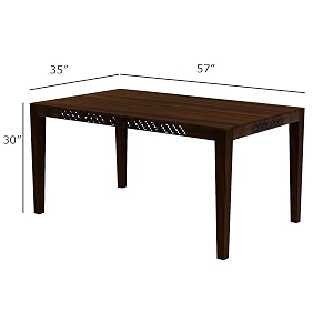 craft d arts wooden 6 seater dining table set  dining table 6 seater  six seater dinning table with 6 cushioned chairs  dining room furniture for kitchen amp restaurants  sheesham wood walnut