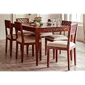 CRAFT D ARTS Wooden 6 Seater Dining Table Set | Dining Table 6 Seater | Six Seater Dinning Table with 6 Cushioned Chairs for Home | Dining Room Furniture for Kitchen &amp; Restaurants, Sheesham Wood,Honey