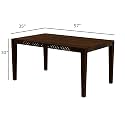 CRAFT D ARTS Wooden 6 Seater Dining Table Set | Dining Table 6 Seater | Six Seater Dinning Table with 6 Cushioned Chairs | Dining Room Furniture for Kitchen &amp; Restaurants | Sheesham Wood, Walnut