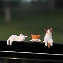 TRENDYNEST Craft Figurine Computer Monitor Decors Office TV Monitor Small Cat Statue Style B| Decorative Figurine | Home Decor Idol | Showpiece