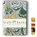 CRAFT JUNKY Handmade Unruled Notebook Diary- Cute Art Journal, Hard Cover Note Book for Daily Journals
