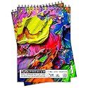 Craft Qila Bright Colors Mixed (50 Sheets, 100 Pages) A5 Sketchbook | Top Spiral-Bound Sketchpad for Artists | Professional Grade Drawing and Sketchbook - Pack of 2