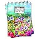 Craft Qila Colorful Flowers (50 Sheets, 100 Pages) A3 Sketchbook | Top Spiral-Bound Sketchpad for Artists | Professional Grade Drawing and Sketchbook - Pack of 2