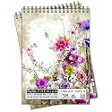Craft Qila Colorful Paints (50 Sheets, 100 Pages) A4 Sketchbook | Top Spiral-Bound Sketchpad for Artists | Professional Grade Drawing and Sketchbook - Pack of 2