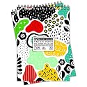 Craft Qila Colourfull (50 Sheets, 100 Pages) A5 Sketchbook | Top Spiral-Bound Sketchpad for Artists | Professional Grade Drawing and Sketchbook - Pack of 2