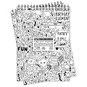 Craft Qila its Party Time (50 Sheets, 100 Pages) A4 Sketchbook | Top Spiral-Bound Sketchpad for Artists | Professional Grade Drawing and Sketchbook - Pack of 2