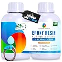 Craft Resin Crystal Clear Epoxy Resin Kit - Food Safe, UV Resistant - 34 Oz
