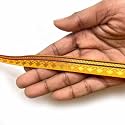 Golden Zari Weaving Border for Suit, Designer Lehenga, Saree Border &amp; Dupatta | Suitable for Home Furnishing, Crafting, etc 9-Meter (0.5IN, Yellow)