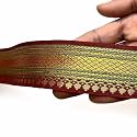 Golden Zari Weaving Border for Suit, Designer Lehenga, Saree Border &amp; Dupatta | Suitable for Home Furnishing, Crafting, etc 9-Meter (1.5IN, Maroon)
