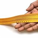 Golden Zari Weaving Border for Suit, Designer Lehenga, Saree Border & Dupatta | Suitable for Home Furnishing, Crafting, etc 9-Meter (1IN, Yellow)