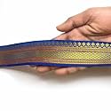 Golden Zari Weaving Border for Suit, Designer Lehenga, Saree Border &amp; Dupatta | Suitable for Home Furnishing, Crafting, etc 9-Meter (1.5IN, Blue)