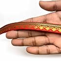 Golden Zari Weaving Border for Suit, Designer Lehenga, Saree Border &amp; Dupatta | Suitable for Home Furnishing, Crafting, etc 9-Meter (0.5IN, Red)