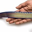 Golden Zari Weaving Border for Suit, Designer Lehenga, Saree Border &amp; Dupatta | Suitable for Home Furnishing, Crafting, etc 9-Meter (1IN, Blue)