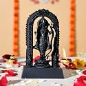 Craftam Polyresin Ram Lalla Idol,Shree Ram Lala Ayodhya Murti Statue for Home Temple Mandir Pooja, Black Decorative Gift for Diwali &amp; Religious Decor(Black,7 Inch)