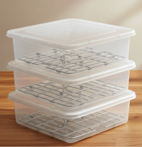Craftbin Plastic Multi-Use Kitchen Storage Basket Fridge