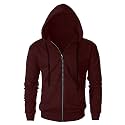 Men39s Fleece Banded Collar Sweatshirt CI-FULL-CHAIN-WINE-S_Wine_S